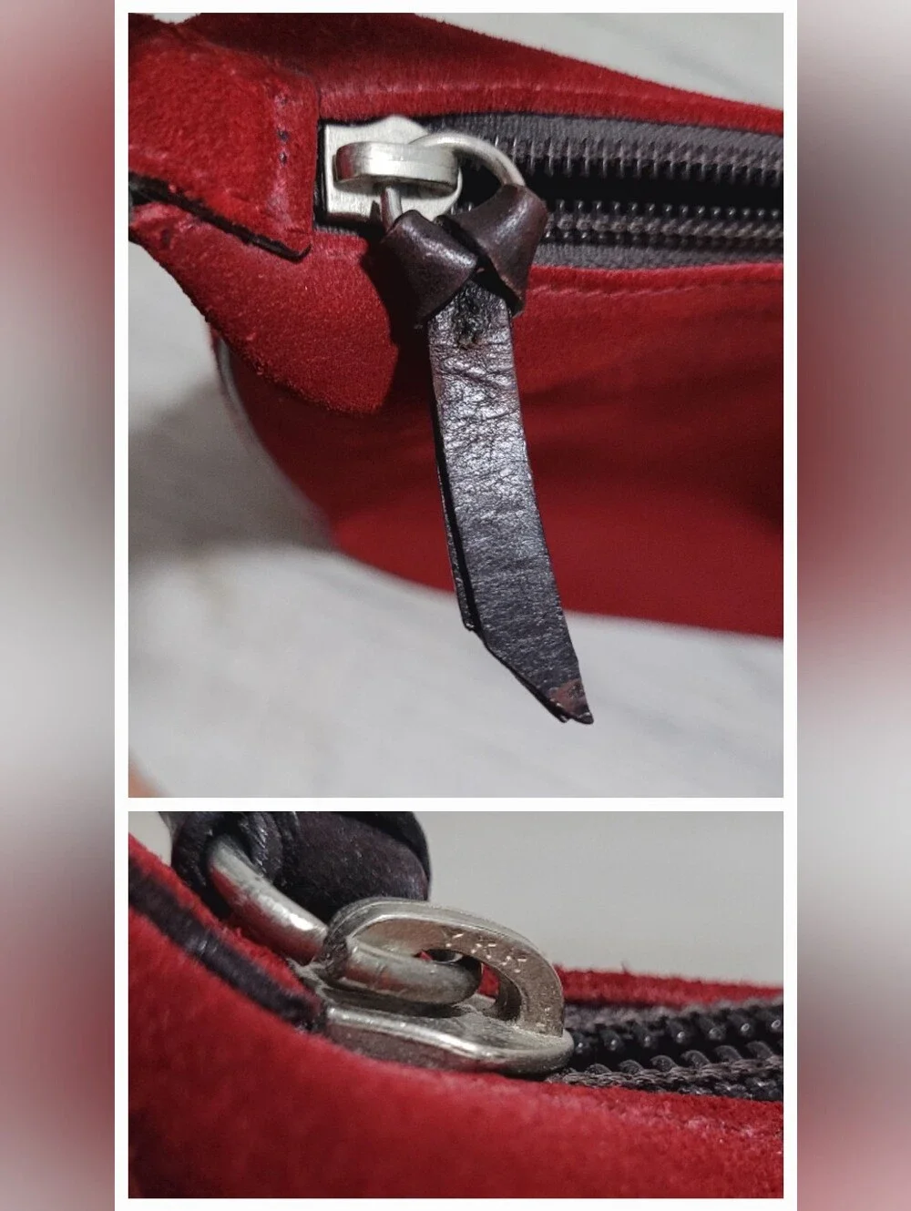 ​RARE Archival VTG Kate Spade Made in Italy Red Suede Shoulder Bag Size OS